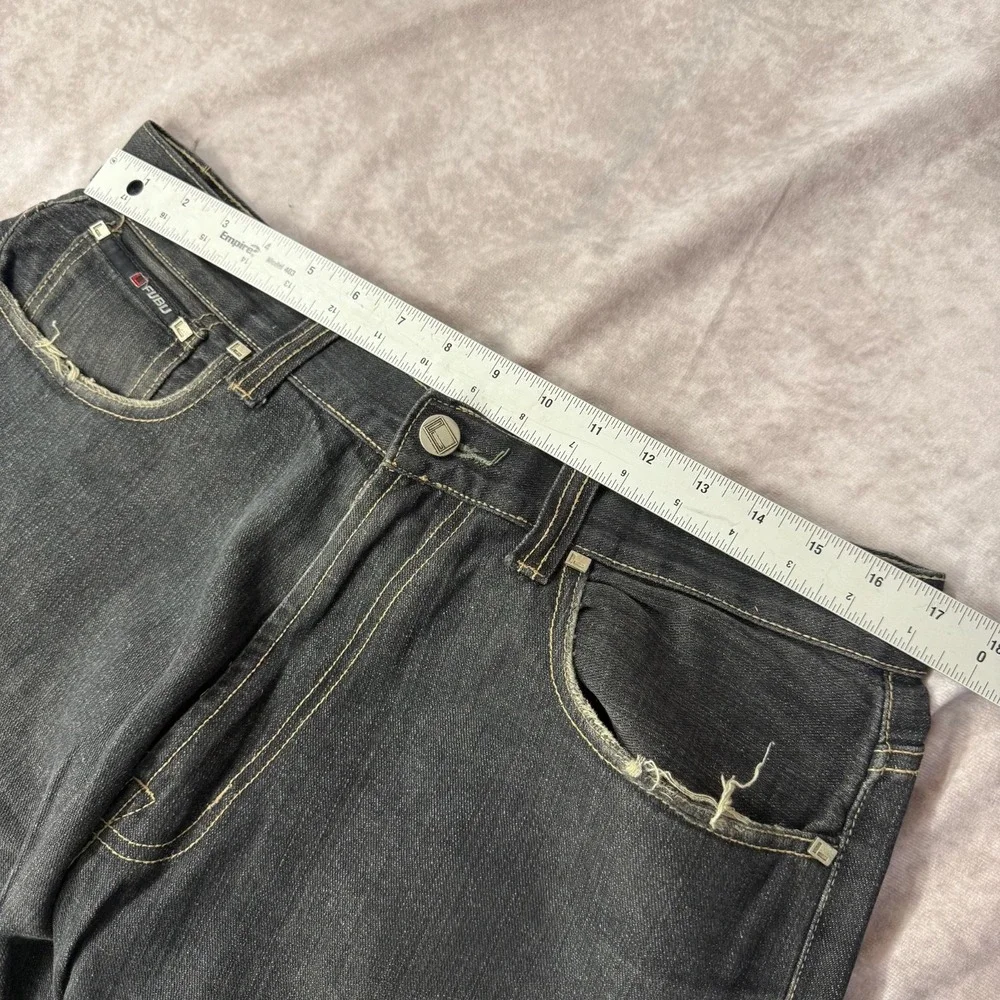 Vintage Y2K Fubu‎ The Collection Baggy Wide Leg Skater Jeans Men Size 34x32
